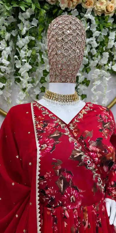 KD 1457 Red Color Muslin Digital Print With Hand Work Salwar Suit Casual, Party, Festive, Events Wedding Etc.  Expected Delivery 4-6 Working Days @2049/- | Salwar suit, Casual Suits, Creative suits, Designer Suits, Palazzo Suits, Party Wear Suits, Straight Suits