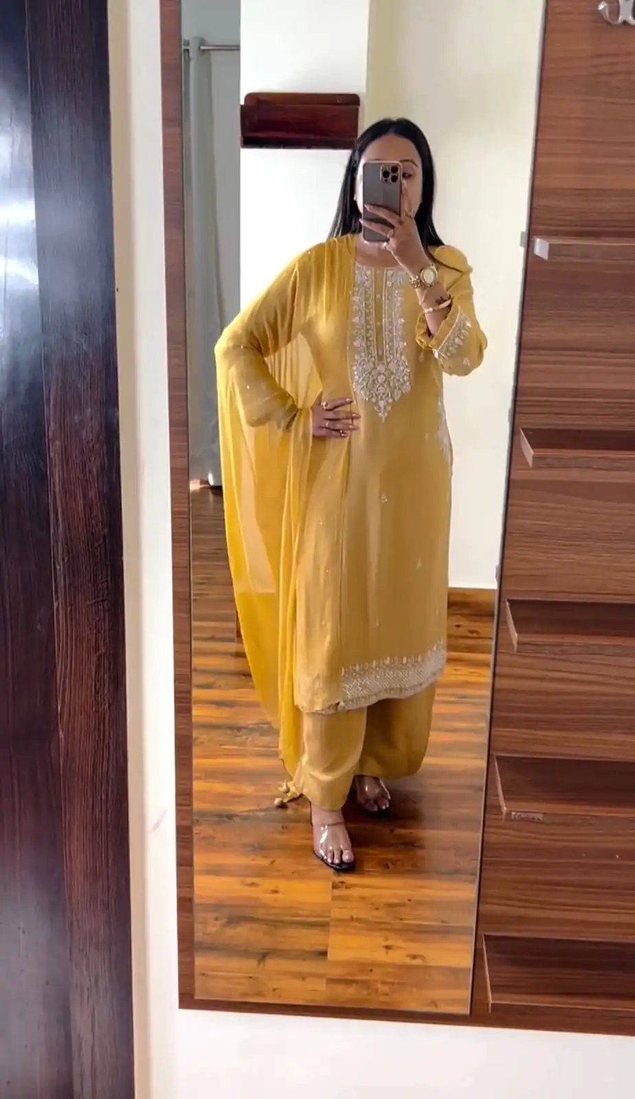 SRK 5159 Yellow Color Pure Chinnon Silk Embroidery Coding Dori Salwar Suit Wedding, Party, Festive, Events Expected Delivery 4-6 Working Days @ 1899/- | Jump Suits, Salwar suit, Casual Suits, Creative suits, Designer Suits, Palazzo Suits, Party Wear Suits, Patiala Suits, Straight Suits