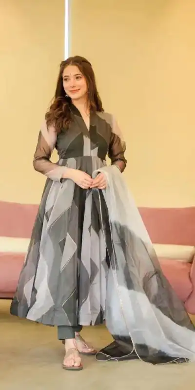 RTC 5517 Black Color Tabby Silk Organza Digital Printed Salwar Suit Wedding, Party, Festive, Events Etc. Expected Delivery 4-6 Working Days @2099/- | Jump Suits, Salwar suit, Casual Suits, Creative suits, Designer Suits, Palazzo Suits, Party Wear Suits, Patiala Suits, Straight Suits