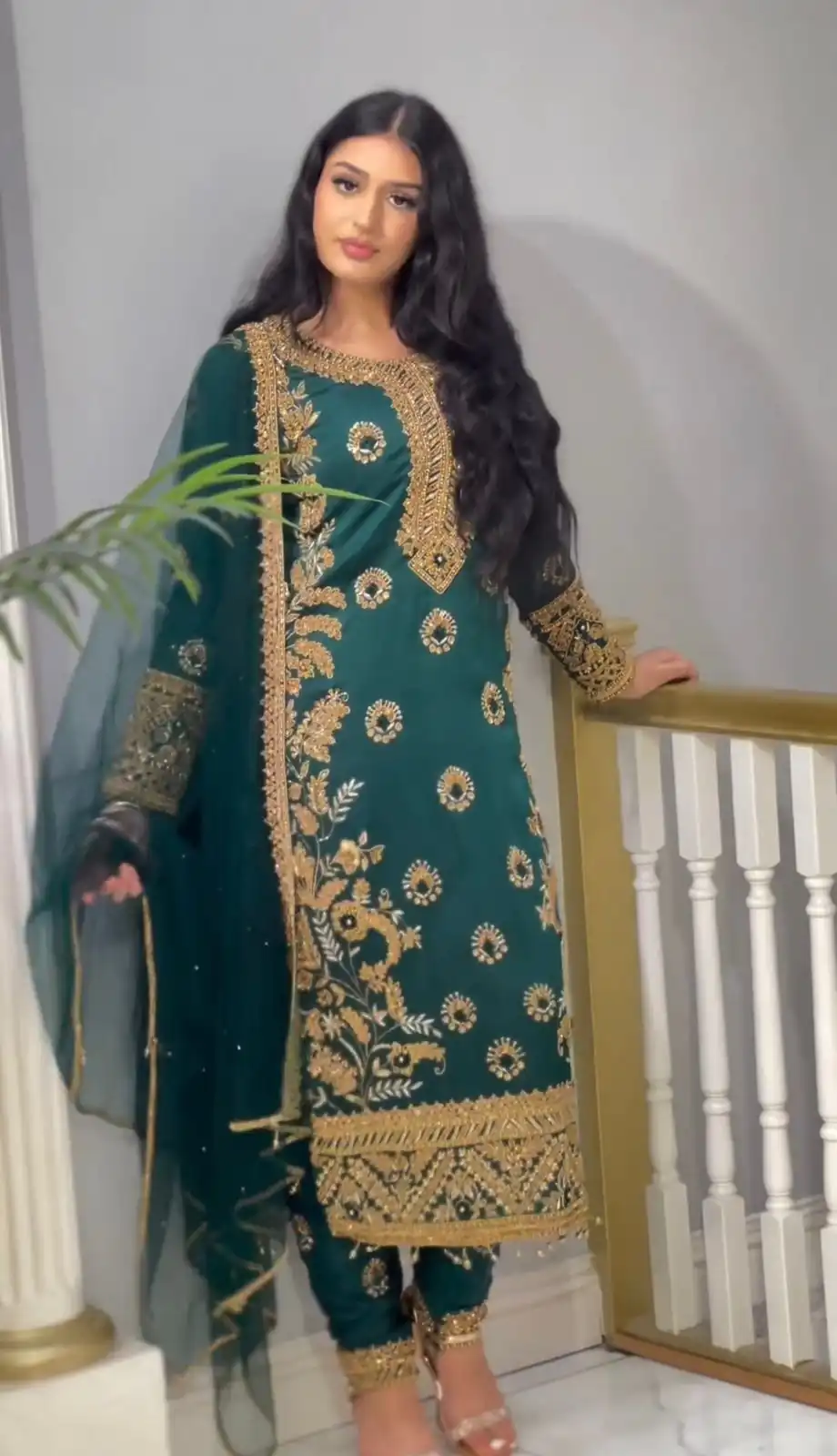 SSR 463 Blue Color Chinnon Silk Embroidery Sequence Salwar Suit Wedding, Party, Festive, Events Expected Delivery 4-6 Working Days @ 2099/- Only | Salwar suit, Casual Suits, Creative suits, Designer Suits, Party Wear Suits, Straight Suits