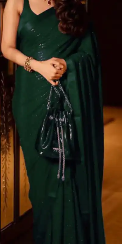 BT 236 Green Color Georgette Thread With Sequence Work Saree Casual, Party Wear, Traditional Wear, Wedding Events .Expected Delivery 4-6 Working Days@1799 | Designer Sarees, Sarees, Bollywood Sarees, Creative Sarees, Ethnic Saree, Modern Digital sarees, Party Wear Sarees