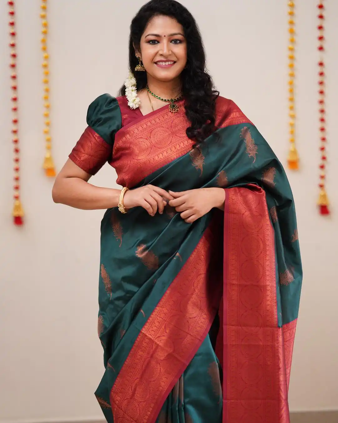 SC Morpich Green Color Soft Silk Pink Zari Design Spread Shine Various Saree , Party Wear, Events, Festivals Expected Delivery 4-6 Working Days 1499/- | Designer Sarees, Sarees, Bollywood Sarees, Creative Sarees, Embroidered Sarees, Ethnic Saree, Modern Digital sarees, Party Wear Sarees