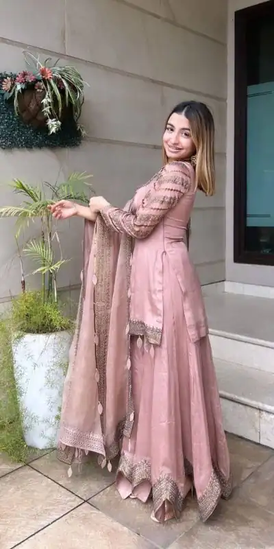 NSR 691 Light Pink Color Faux Georgette Embroidery Work Salwar Suit Casual, Party Festive, Events Etc. Expected Delivery 4-6 Working Days @1899/ | Jump Suits, Salwar suit, Casual Suits, Creative suits, Designer Suits, Palazzo Suits, Party Wear Suits, Patiala Suits, Straight Suits