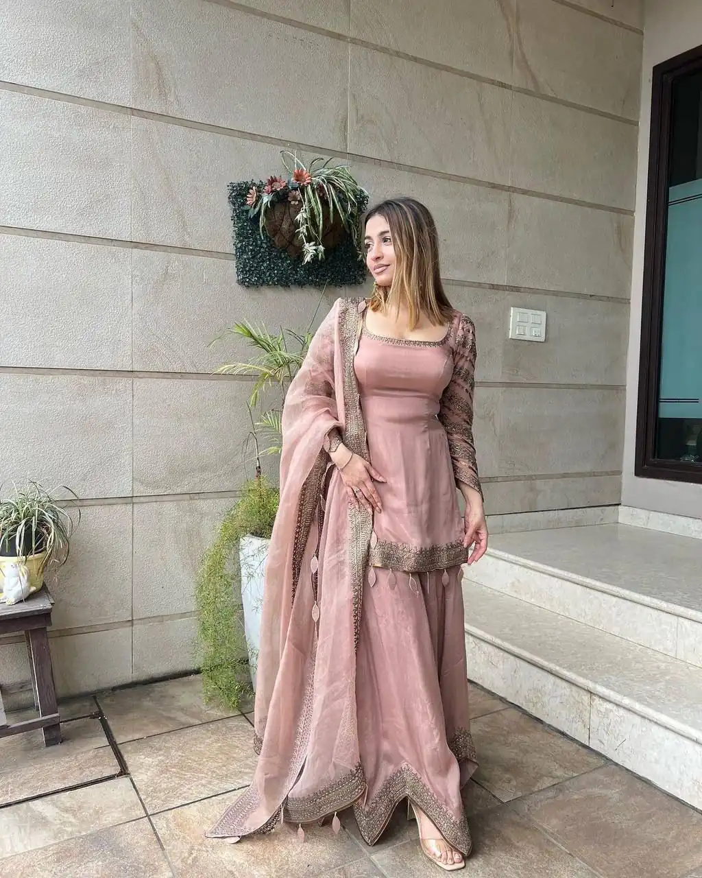 NSR 691 Light Pink Color Faux Georgette Embroidery Work Salwar Suit Casual, Party Festive, Events Etc. Expected Delivery 4-6 Working Days @1899/ | Jump Suits, Salwar suit, Casual Suits, Creative suits, Designer Suits, Palazzo Suits, Party Wear Suits, Patiala Suits, Straight Suits