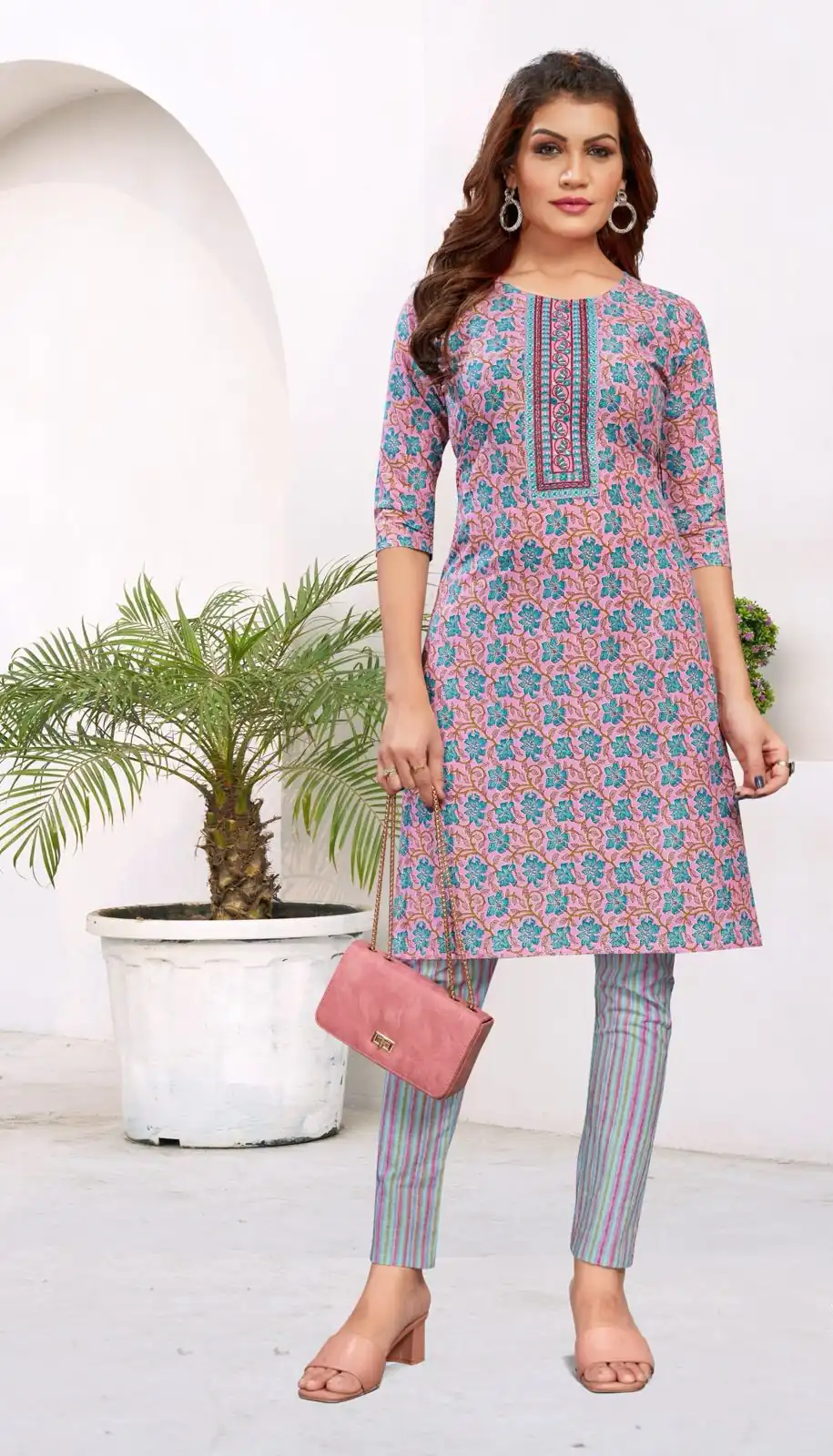 INLI Samaira Light Purple Heavy Cambric Cotton Print Embroidery Work Kurti Casual, Wedding, Party, Festive, Events Expected Delivery 4-6 Working Days @1499 | Kurti, Bollywood Kurti, Creative Kurtis, Designer Kurti, Party Wear Kurti, Selfie Kurti