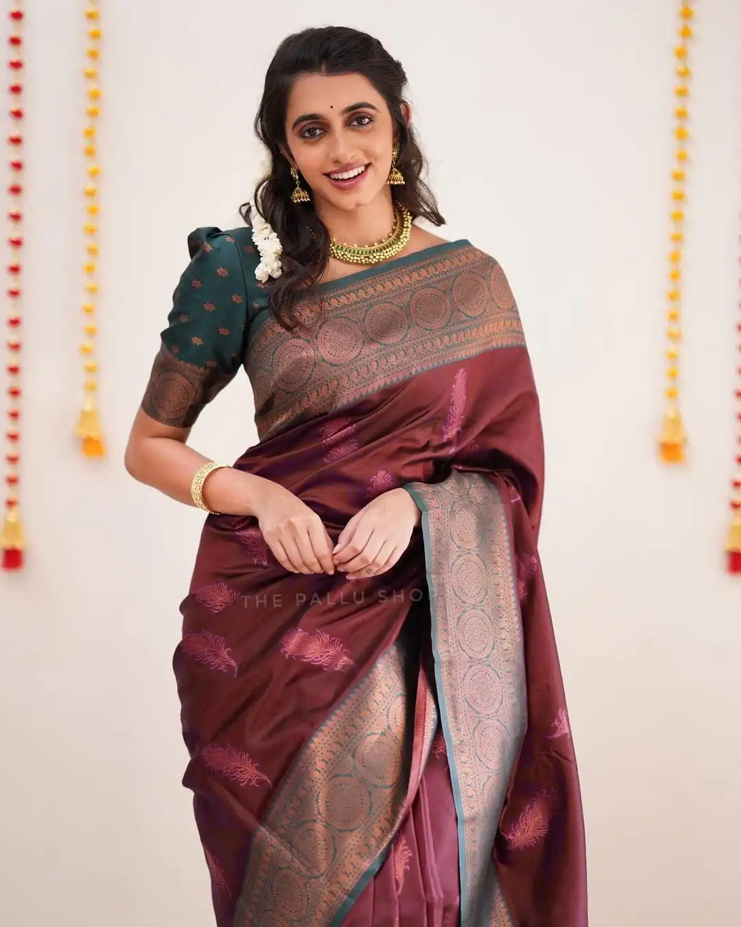 SC Morpich Maroon Color Soft Silk Pink Zari Design Spread Shine Various Saree , Party Wear, Events, Festivals Expected Delivery 4-6 Working Days 1499/- | Designer Sarees, Sarees, Bollywood Sarees, Creative Sarees, Embroidered Sarees, Ethnic Saree, Modern Digital sarees, Party Wear Sarees