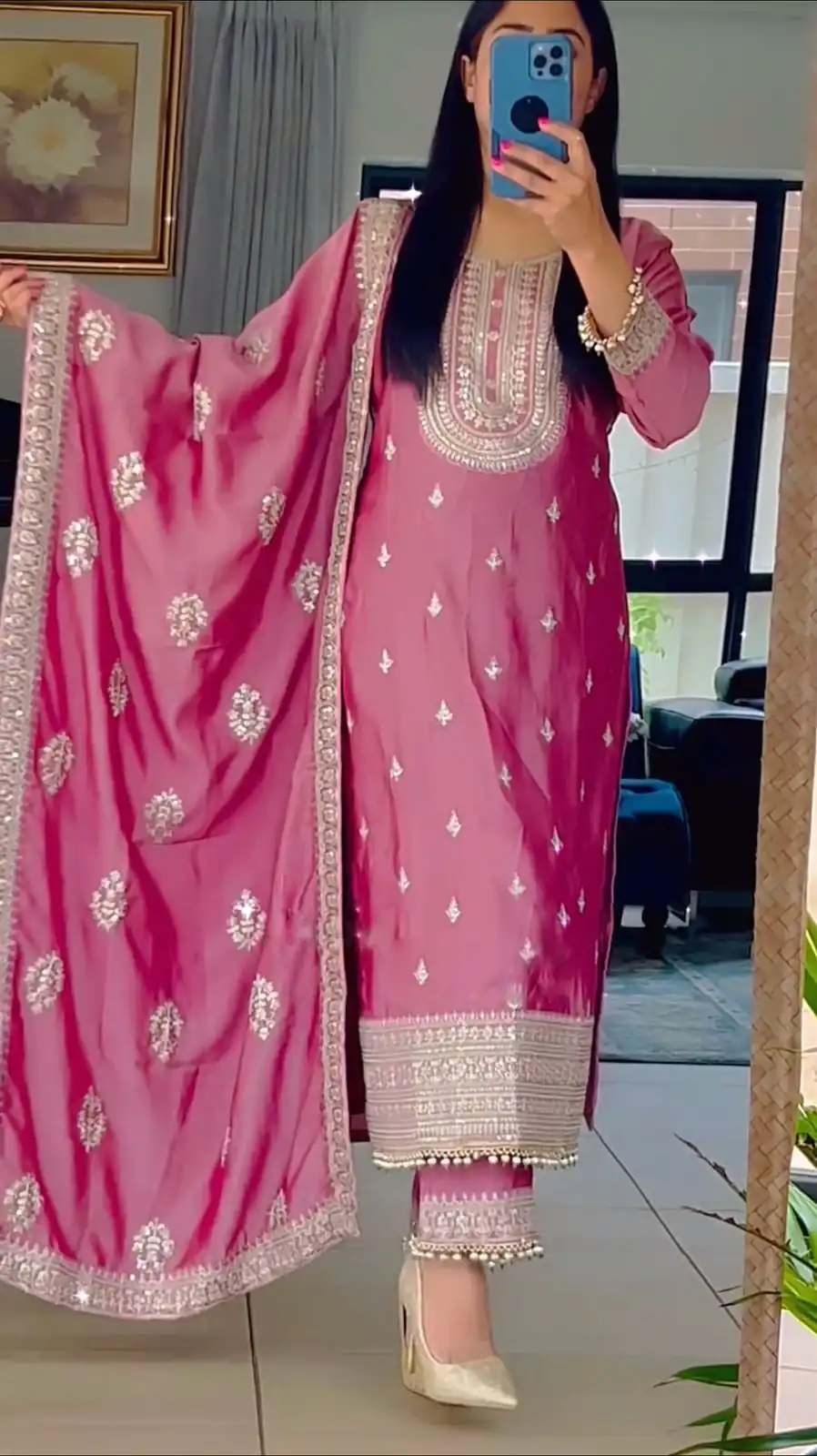 SRK 5162 Pink Color Faux Georgette Embroidery Salwar Suit Wedding, Party, Festive, Events Expected Delivery 4-6 Working Days @ 1999/- | Salwar suit, Casual Suits, Creative suits, Designer Suits, Palazzo Suits, Party Wear Suits, Patiala Suits, Straight Suits