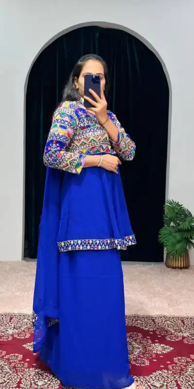 ST 1048 Royal Blue Color Georgette Heavy Embroidery Salwar Suit Casual, Wedding, Party, Festive, Events Etc. Expected Delivery 4-6 Working Days @2179/- | Jump Suits, Salwar suit, Casual Suits, Creative suits, Designer Suits, Palazzo Suits, Party Wear Suits, Patiala Suits, Straight Suits