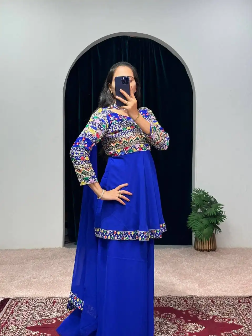 ST 1048 Royal Blue Color Georgette Heavy Embroidery Salwar Suit Casual, Wedding, Party, Festive, Events Etc. Expected Delivery 4-6 Working Days @2179/- | Jump Suits, Salwar suit, Casual Suits, Creative suits, Designer Suits, Palazzo Suits, Party Wear Suits, Patiala Suits, Straight Suits