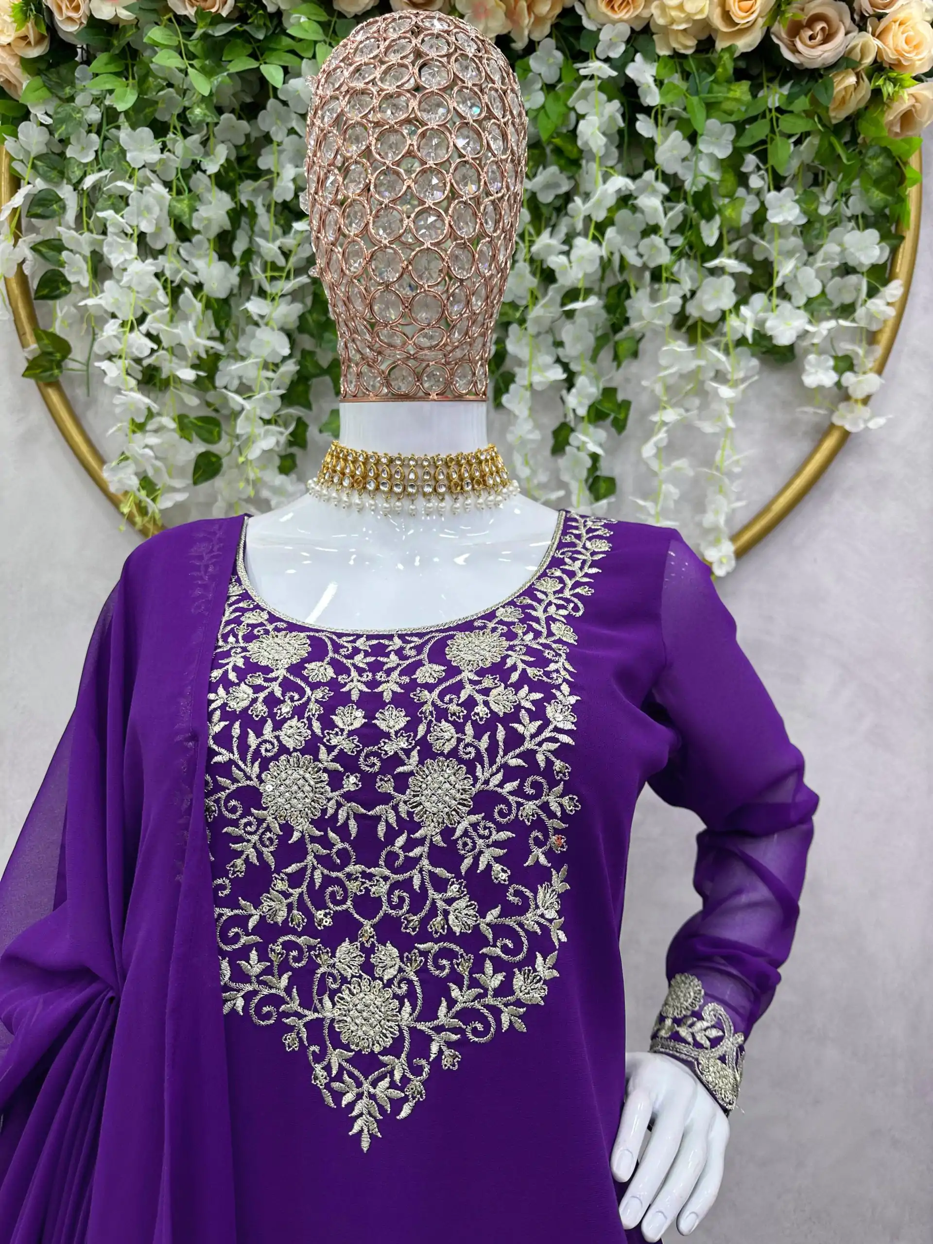 RTC 5707 Violet Color Foix Georgette Thread Work Salwar Suit Wedding, Party, Festive, Events Etc. Expected Delivery 4-6 Working Days @2149/- | Salwar suit, Casual Suits, Creative suits, Designer Suits, Palazzo Suits, Party Wear Suits, Patiala Suits, Straight Suits