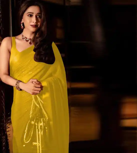 BT 236 Yellow Color Georgette Thread With Sequence Work Saree Casual, Party Wear, Traditional Wear, Wedding Events .Expected Delivery 4-6 Working Days@1799 | Designer Sarees, Sarees, Bollywood Sarees, Creative Sarees, Ethnic Saree, Modern Digital sarees, Party Wear Sarees