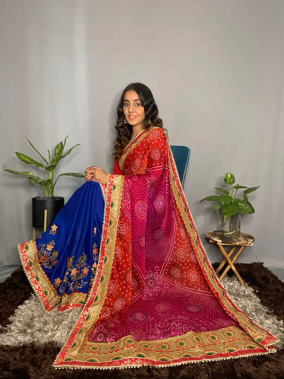 Rangoli Kavya Blue Color Chiffon Material Double Shaded Saree Casual, Party Wear, Wedding, Events, Etc. Expected Delivery 4-6 Working Days 1799/- | Designer Sarees, Sarees, Bollywood Sarees, Creative Sarees, Embroidered Sarees, Ethnic Saree, Modern Digital sarees, Party Wear Sarees