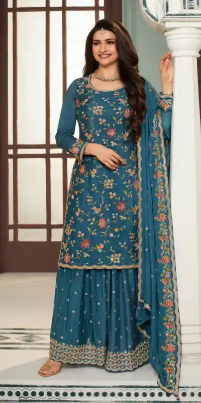 FC AVANTI Blue Color Chinon Embroidery Multi Work Salwar Suit Wedding, Party, Festive events, etc. Expected Delivery 4-6 Working Days @2899/- | Casual Suits, Jump Suits, Salwar suit, Creative suits, Designer Suits, Palazzo Suits, Party Wear Suits, Patiala Suits, Straight Suits