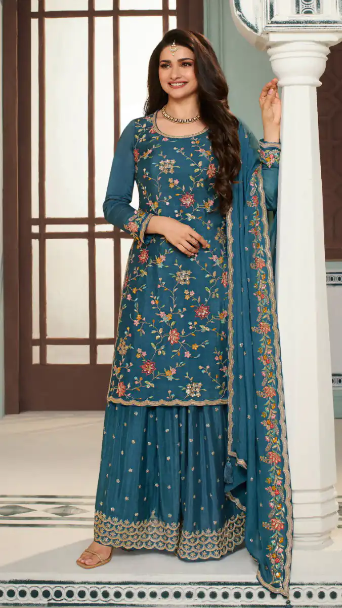 FC AVANTI Blue Color Chinon Embroidery Multi Work Salwar Suit Wedding, Party, Festive events, etc.  Expected Delivery  4-6 Working Days @2899/- | Casual Suits, Jump Suits, Salwar suit, Creative suits, Designer Suits, Palazzo Suits, Party Wear Suits, Patiala Suits, Straight Suits