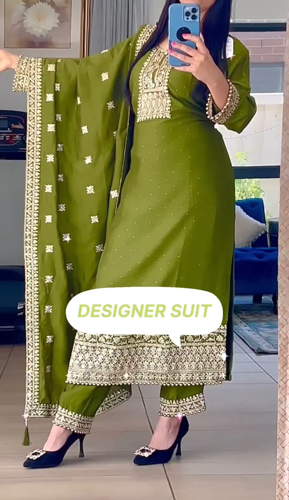 SSR 467 Green Chinnon Silk Embroidery Sequins Sharara Suit Wedding, Party, Festive, Events Etc.   Expected Delivery 4-6 Working Days @1999/- | Salwar suit, Casual Suits, Creative suits, Designer Suits, Palazzo Suits, Party Wear Suits, Straight Suits