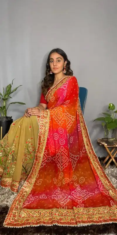 Rangoli Kavya Mastered  Color Chiffon Material Double Shaded Saree Casual, Party Wear, Wedding, Events, Etc. Expected Delivery 4-6 Working Days 1799/- | Designer Sarees, Sarees, Bollywood Sarees, Creative Sarees, Embroidered Sarees, Ethnic Saree, Modern Digital sarees, Party Wear Sarees