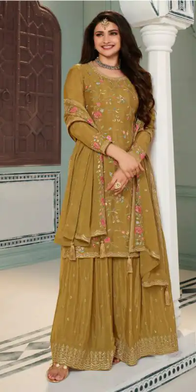 FC AVANTI Mustard Color Chinon Embroidery Multi Work Salwar Suit Wedding, Party, Festive events, etc. Expected Delivery 4-6 Working Days @2899/- | Casual Suits, Jump Suits, Salwar suit, Creative suits, Designer Suits, Palazzo Suits, Party Wear Suits, Patiala Suits, Straight Suits