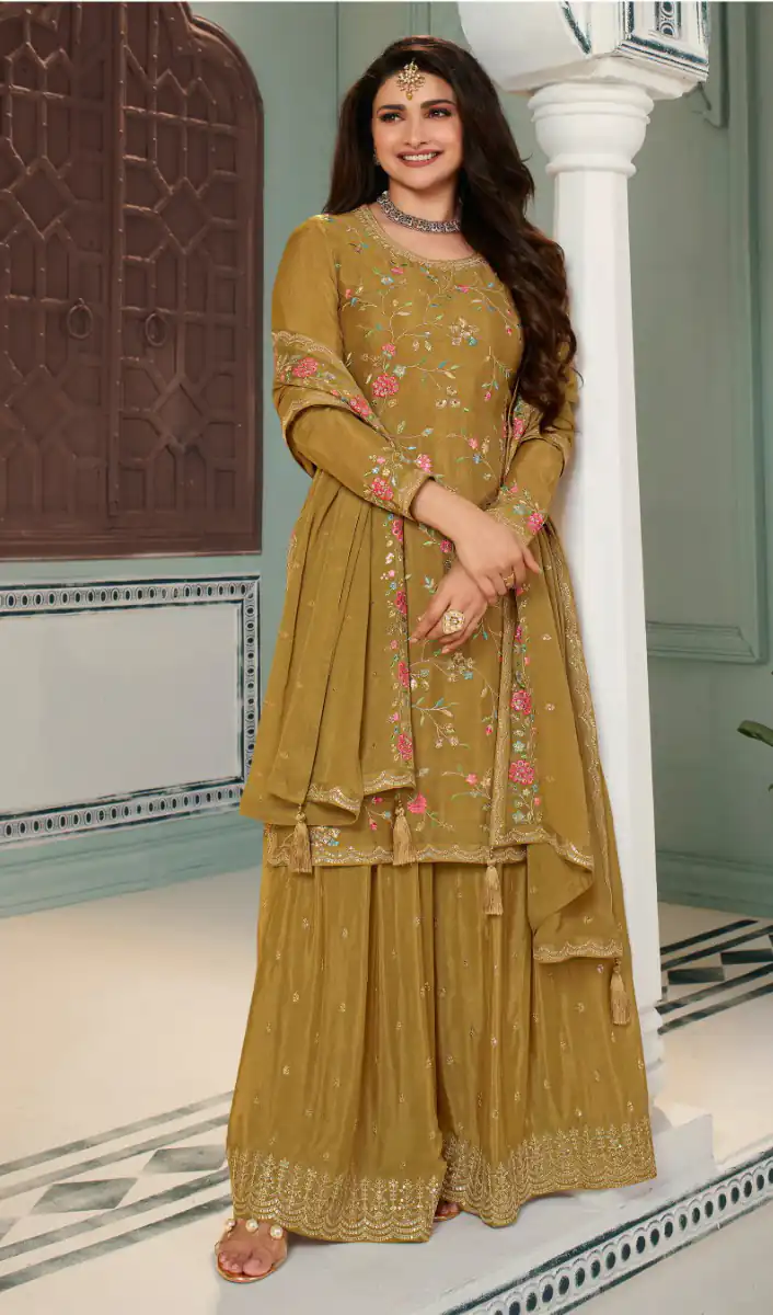 FC AVANTI Mustard Color Chinon Embroidery Multi Work Salwar Suit Wedding, Party, Festive events, etc.  Expected Delivery  4-6 Working Days @2899/- | Casual Suits, Jump Suits, Salwar suit, Creative suits, Designer Suits, Palazzo Suits, Party Wear Suits, Patiala Suits, Straight Suits