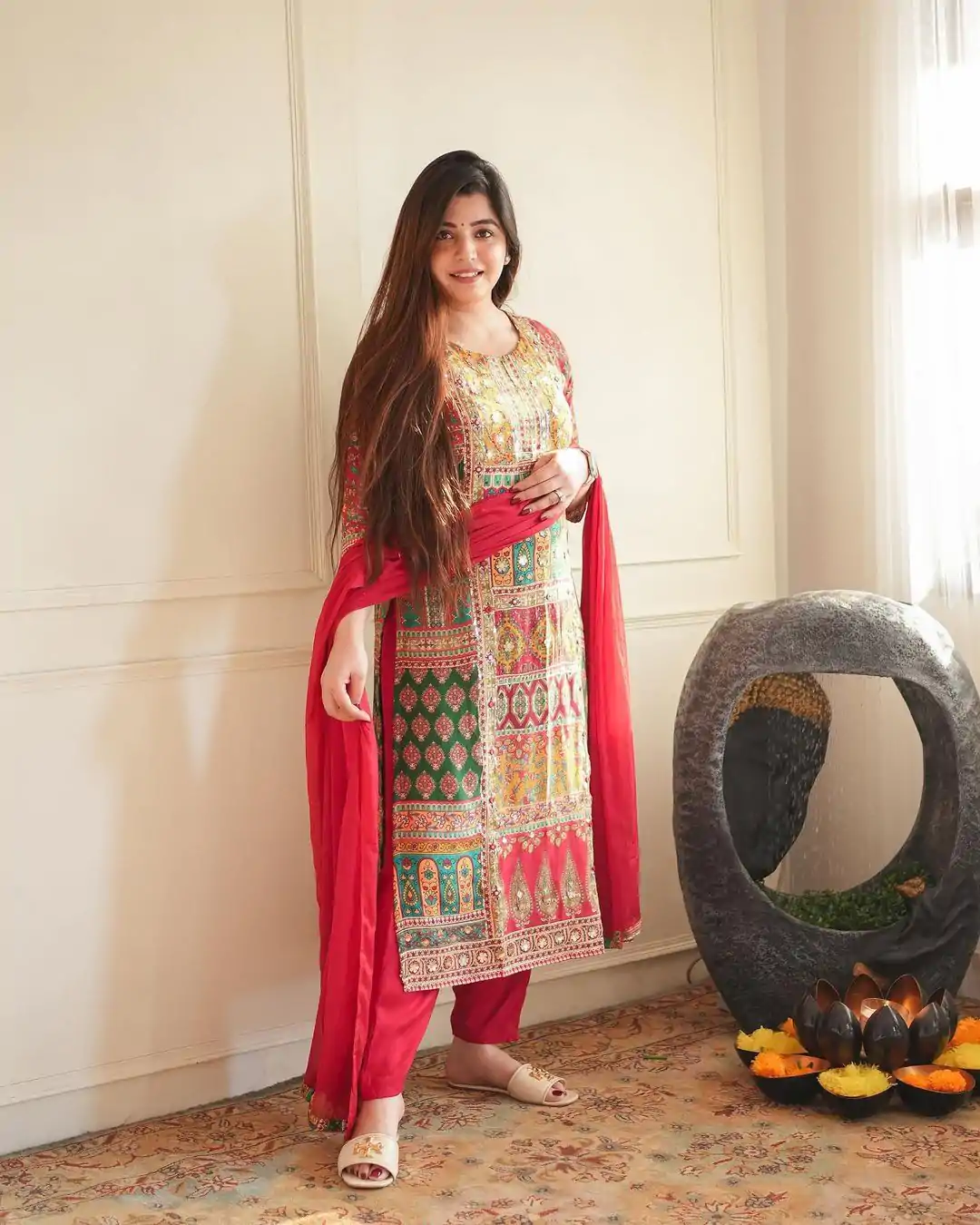 LG 1852 Pink color Maslin Printed Real Mirror Work Salwar Suit Casual, Wedding, Party, Festive, Events . Expected Delivery  4-6 Working Days @1949/- | Salwar suit, Casual Suits, Creative suits, Designer Suits, Palazzo Suits, Party Wear Suits, Patiala Suits, Straight Suits