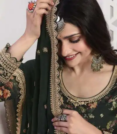 FC Swara 65582 Stone Green Color Vichitra Digital Print Embroidery Salwar Suit Wedding, Party, Festive events, etc. Expected Delivery 4-6 Working Days @2699 | Casual Suits, Jump Suits, Salwar suit, Creative suits, Designer Suits, Palazzo Suits, Party Wear Suits, Patiala Suits, Straight Suits