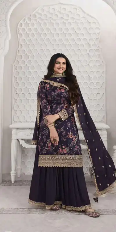 FC Swara 65584 Violet Color Vichitra Digital Print Embroidery Salwar Suit Wedding, Party, Festive events, etc.  Expected Delivery  4-6 Working Days @2699/- | Casual Suits, Jump Suits, Salwar suit, Creative suits, Designer Suits, Palazzo Suits, Party Wear Suits, Patiala Suits, Straight Suits