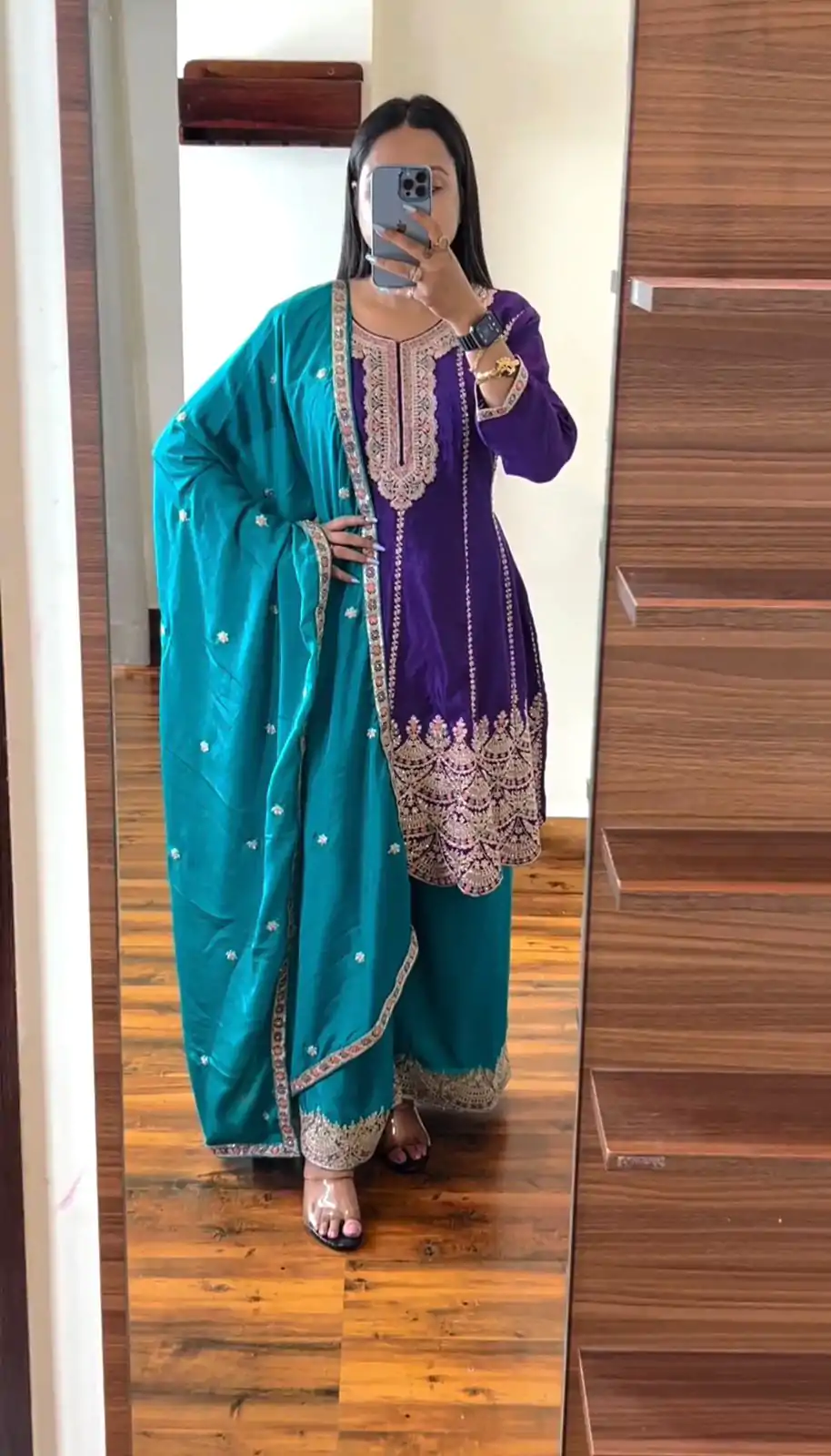 KD 1466 Royal Blue Color Chinon Silk Sequence Work Salwar Suit Casual, Party, Festive, Events Wedding Etc.  Expected Delivery 4-6 Working Days @3049/- | Salwar suit, Casual Suits, Creative suits, Designer Suits, Palazzo Suits, Party Wear Suits, Straight Suits