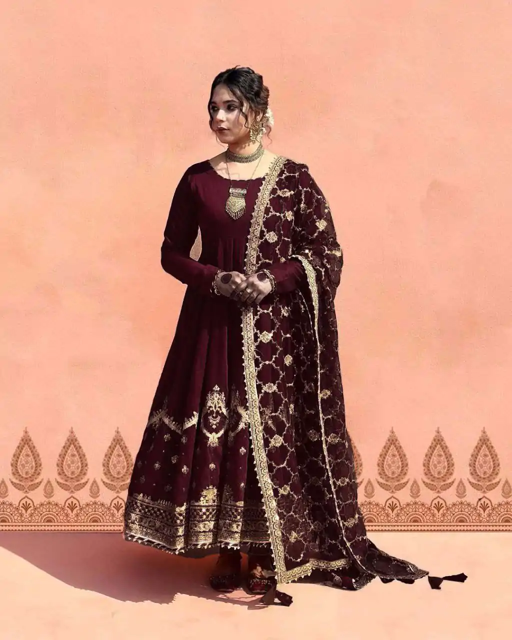  ZSR 3063 Maroon Color Georgette Embroidery Sequence Salwar Suit Casual, Wedding, Festive, Events Expected Delivery 4-6 Working Days @2049/- | Jump Suits, Salwar suit, Casual Suits, Creative suits, Designer Suits, Palazzo Suits, Party Wear Suits, Patiala Suits, Straight Suits