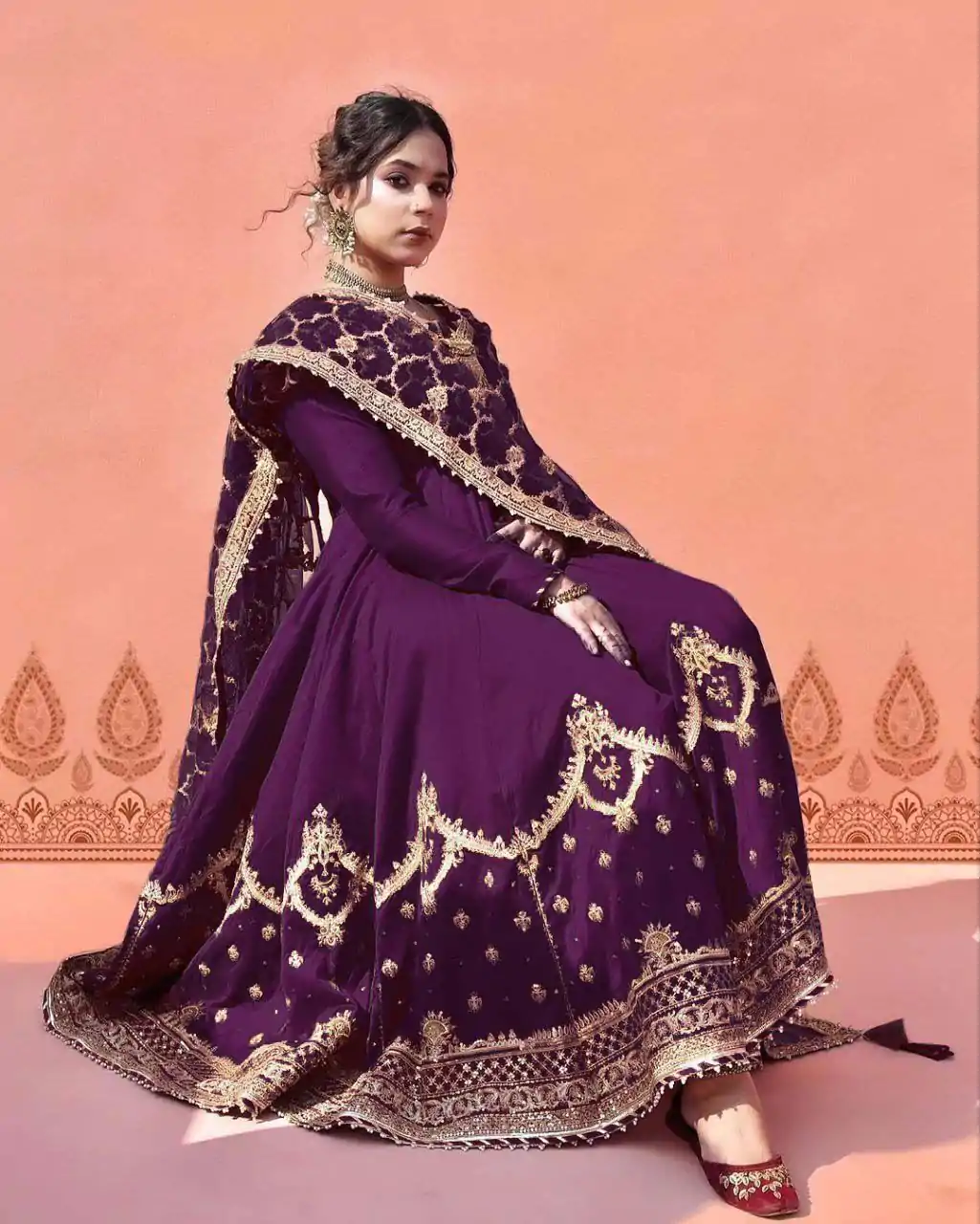  ZSR 3063 Purple Color Georgette Embroidery Sequence Salwar Suit Casual, Wedding, Festive, Events Expected Delivery 4-6 Working Days @2049/- | Jump Suits, Salwar suit, Casual Suits, Creative suits, Designer Suits, Palazzo Suits, Party Wear Suits, Patiala Suits, Straight Suits