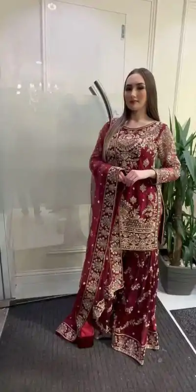 NF 1152 Maroon color Faux Georgette Embroidery Salwar Suit Casual, Wedding, Party, Festive, Events . Expected Delivery 4-6 Working Days @2449 | Jump Suits, Salwar suit, Casual Suits, Creative suits, Designer Suits, Palazzo Suits, Party Wear Suits, Patiala Suits, Straight Suits