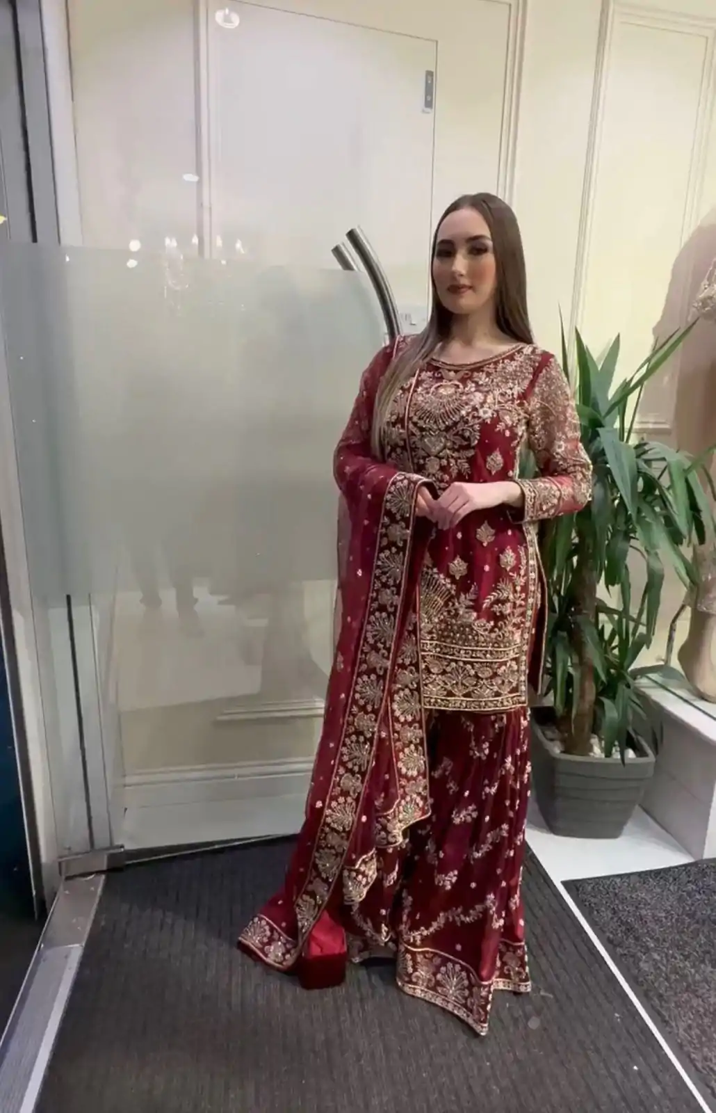 NF 1152 Maroon color Faux Georgette Embroidery Salwar Suit Casual, Wedding, Party, Festive, Events . Expected Delivery  4-6 Working Days @2449 | Jump Suits, Salwar suit, Casual Suits, Creative suits, Designer Suits, Palazzo Suits, Party Wear Suits, Patiala Suits, Straight Suits