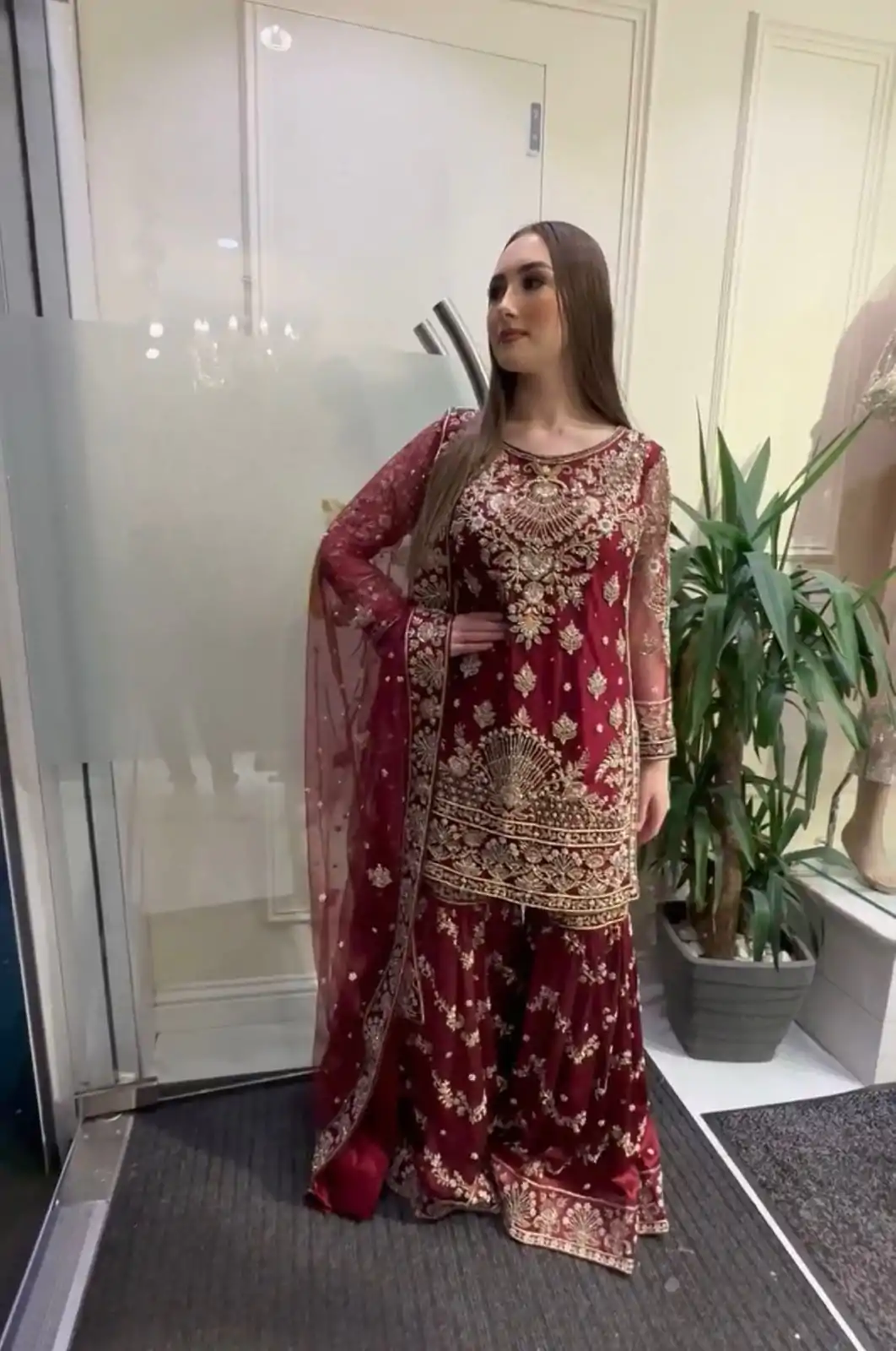 NF 1152 Maroon color Faux Georgette Embroidery Salwar Suit Casual, Wedding, Party, Festive, Events . Expected Delivery  4-6 Working Days @2449 | Jump Suits, Salwar suit, Casual Suits, Creative suits, Designer Suits, Palazzo Suits, Party Wear Suits, Patiala Suits, Straight Suits