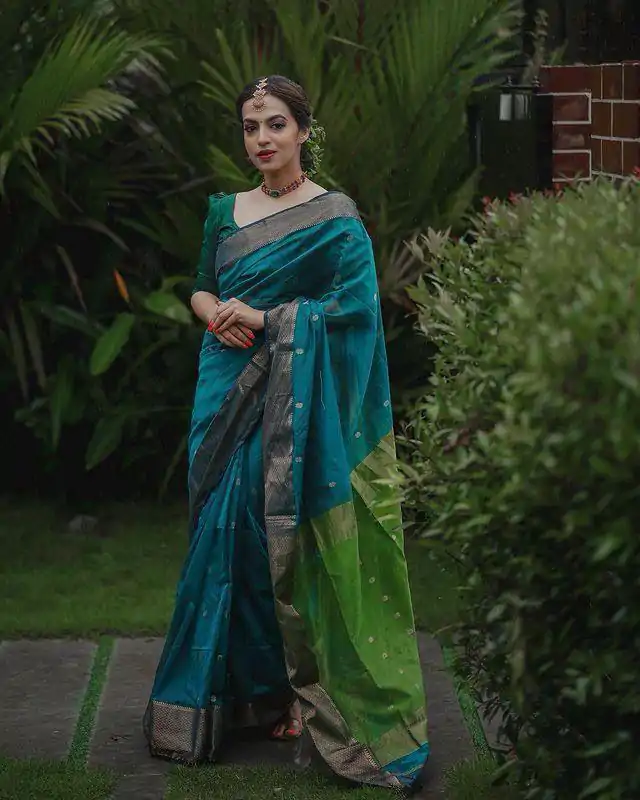 KP 5058 Blue Color Soft Lilan Slab Weaving Work Saree Casual, Party Wear, Wedding, Events Etc. Expected Delivery 4-6 Working Days @1499/- | Designer Sarees, Sarees, Bollywood Sarees, Creative Sarees, Embroidered Sarees, Ethnic Saree, Modern Digital sarees, Party Wear Sarees