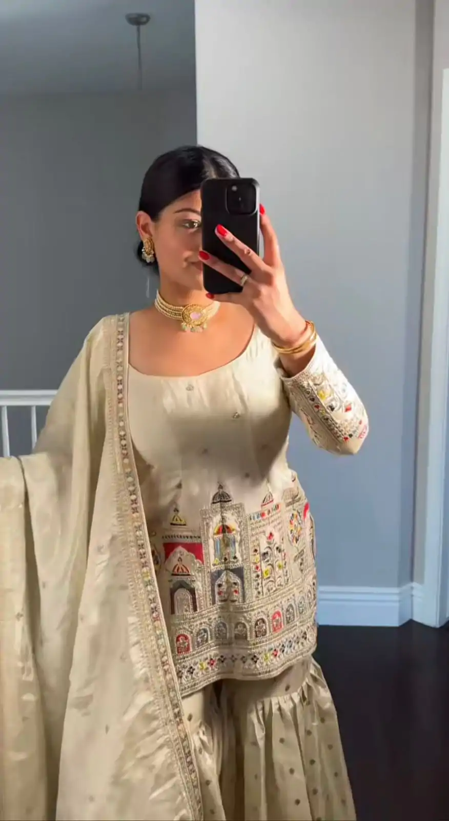 NSR 811 Cream Color Pure Chinnon Silk Embroidery Coding Salwar Suit Casual, Party Festive, Events Etc. Expected Delivery 4-6 Working Days @2149/- | Jump Suits, Salwar suit, Casual Suits, Creative suits, Designer Suits, Palazzo Suits, Party Wear Suits, Patiala Suits, Straight Suits