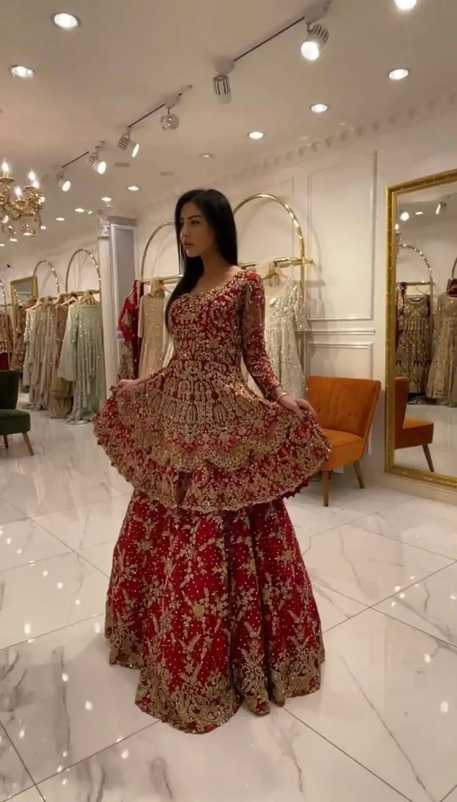 KD 1464 Red Color Georgette Thread Sequence Lehenga Choli Casual, Party Wear, Wedding, Events Etc. Expected Delivery 4-6 Working Days @2399/- | Lehenga, Bollywood Lehenga, Creative Lehenga, Designer Lehenga, Embroidered Lehenga, Party Wear Lehenga