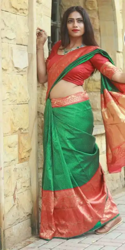 KP 1022 Green Color Soft Lichi Silk Jacquard On All Over Saree Casual, Party Wear, Wedding, Events Etc. Expected Delivery 4-6 Working Days @1449/- | Designer Sarees, Sarees, Bollywood Sarees, Creative Sarees, Embroidered Sarees, Ethnic Saree, Modern Digital sarees, Party Wear Sarees