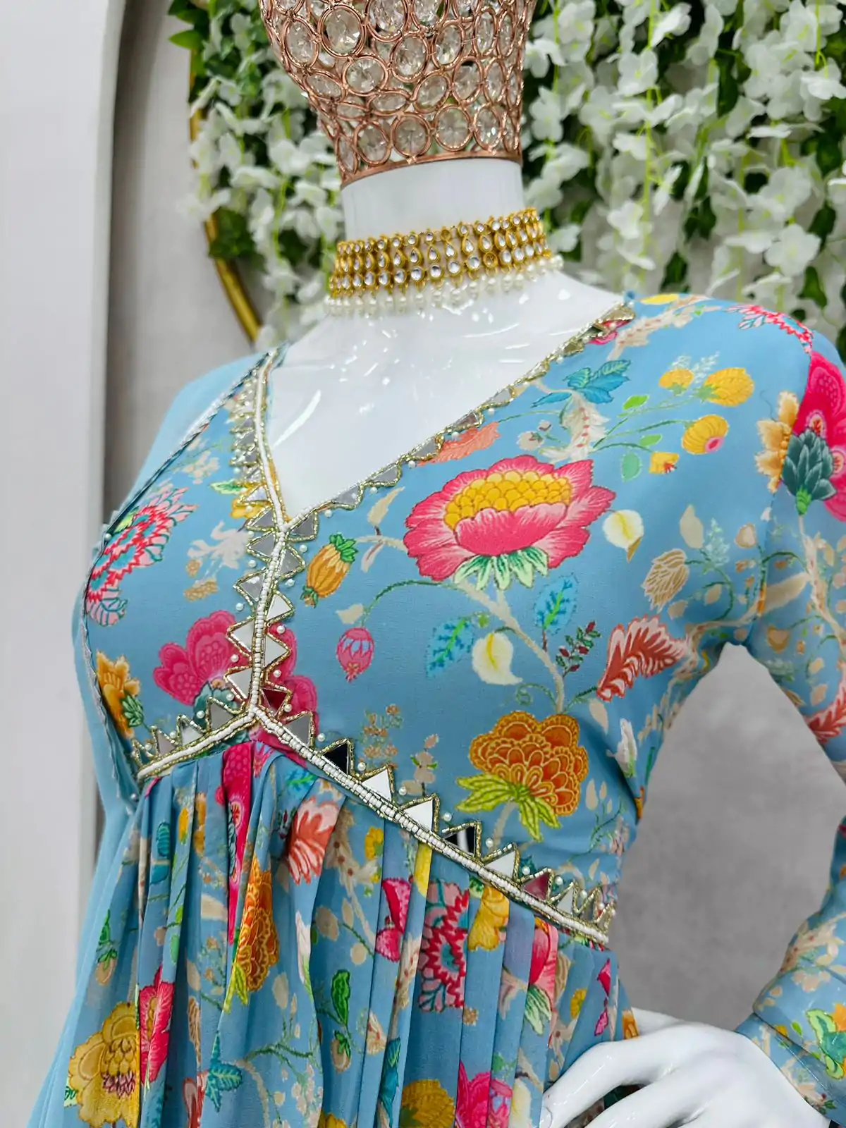 KD 1296 Blue  Color Georgette Digital Printed Work Salwar Suit Casual, Party, Festive, Events Wedding Etc.  Expected Delivery 4-6 Working Days @2049/- | Salwar suit, Casual Suits, Creative suits, Designer Suits, Palazzo Suits, Party Wear Suits, Straight Suits