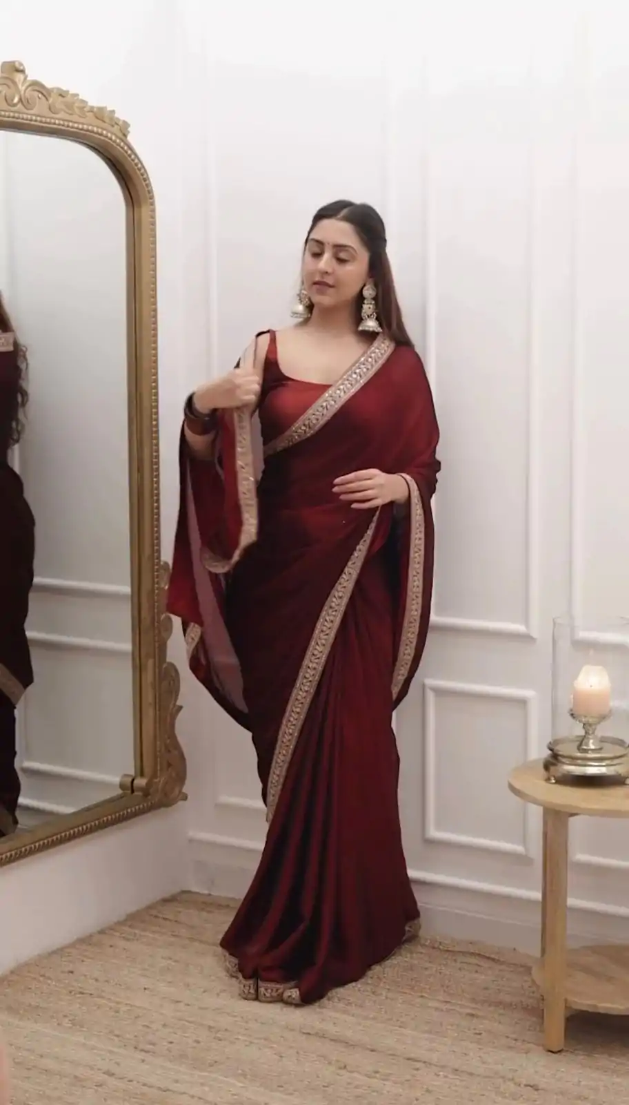 KD 480 Maroon Color Tabby Silk Thread Sequence Work Saree Casual, Party Wear, Wedding, Events Etc. Expected Delivery 4-6 Working Days @1799/- | Designer Sarees, Sarees, Bollywood Sarees, Creative Sarees, Embroidered Sarees, Ethnic Saree, Modern Digital sarees, Party Wear Sarees