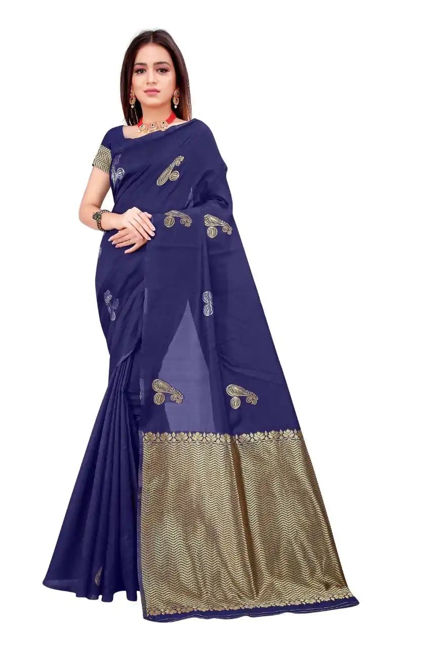 KP 3006 Royal Blue Color Soft Lichi Silk Jacquard On All Over Saree Casual, Party Wear, Wedding, Events Etc. Expected Delivery 4-6 Working Days @1249/- | Designer Sarees, Sarees, Bollywood Sarees, Creative Sarees, Embroidered Sarees, Ethnic Saree, Modern Digital sarees, Party Wear Sarees