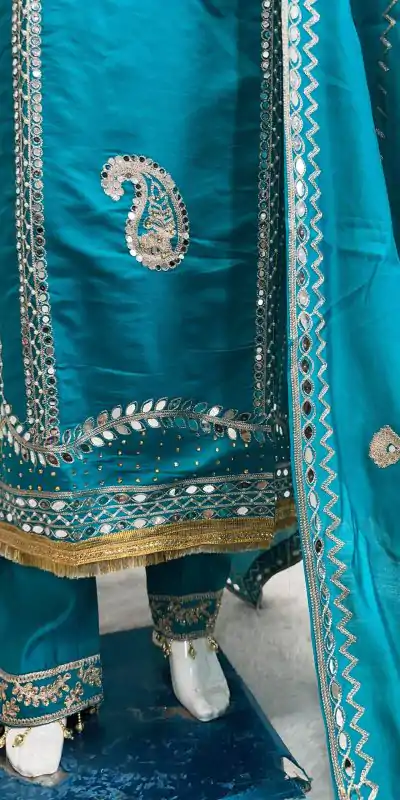 KF 1641 Blue Color Roman Silk Embroidered Salwar Suit Wedding, Party, Festive, Events Etc.  Expected Delivery 4-6 Working Days @1999/-Only | Salwar suit, Casual Suits, Creative suits, Designer Suits, Palazzo Suits, Party Wear Suits, Straight Suits