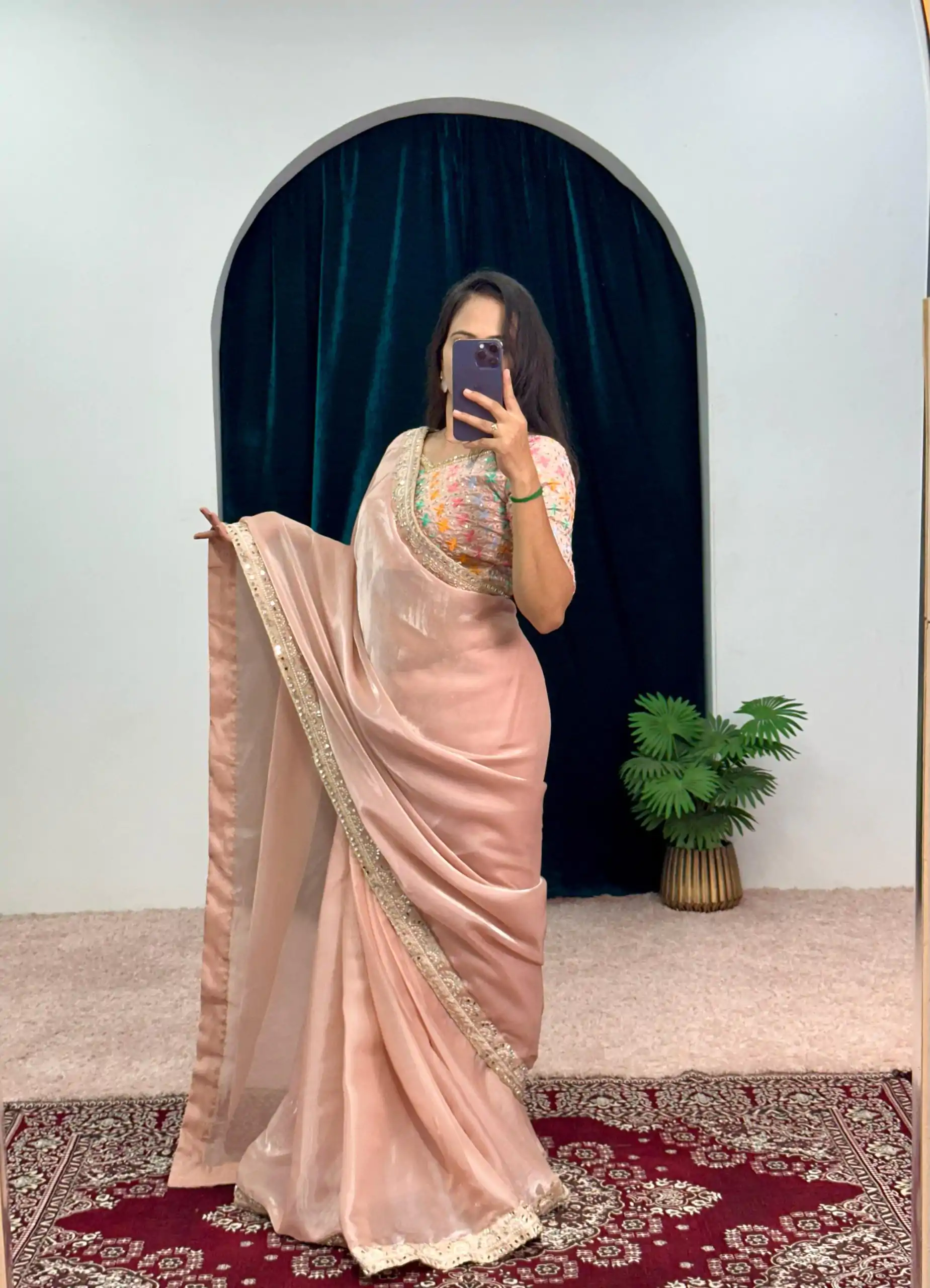 ST 473 Dusty Color Jimmy Choo Embroidery Sequins Saree Casual, Wedding, Party, Festive, Events Etc. Expected Delivery 4-6 Working Days @2449/- | Designer Sarees, Sarees, Bollywood Sarees, Creative Sarees, Embroidered Sarees, Ethnic Saree, Modern Digital sarees, Party Wear Sarees