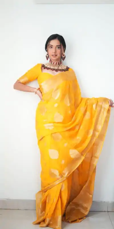 SC 145 Yellow Color Pure Soft Cotton Zari patta All Over Saree , Party Wear, Events, Festivals Expected Delivery 4-6 Working Days 1399/- | Designer Sarees, Sarees, Bollywood Sarees, Creative Sarees, Embroidered Sarees, Ethnic Saree, Modern Digital sarees, Party Wear Sarees