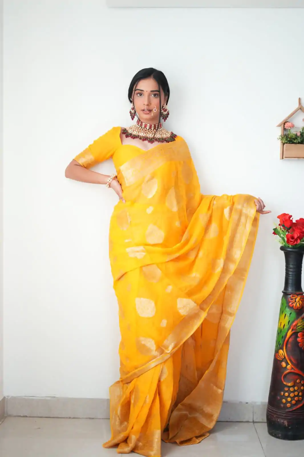 SC 145 Yellow Color Pure Soft Cotton Zari patta All Over Saree , Party Wear, Events, Festivals Expected Delivery 4-6 Working Days 1399/- | Designer Sarees, Sarees, Bollywood Sarees, Creative Sarees, Embroidered Sarees, Ethnic Saree, Modern Digital sarees, Party Wear Sarees