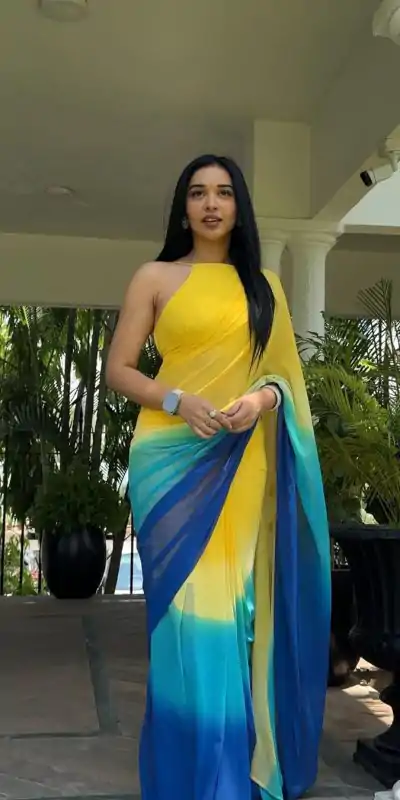   SC 277 Yellow Color Pure Soft Georgette Silk Design All Over Saree , Party Wear, Events, Festivals Expected Delivery 4-6 Working Days 1599/- | Designer Sarees, Sarees, Bollywood Sarees, Creative Sarees, Embroidered Sarees, Ethnic Saree, Modern Digital sarees, Party Wear Sarees