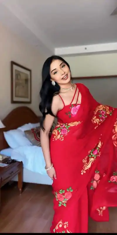 SC 278 Red Color Pure Soft Georgette Silk Design All Over Saree , Party Wear, Events, Festivals Expected Delivery 4-6 Working Days 1599/- | Designer Sarees, Sarees, Bollywood Sarees, Creative Sarees, Embroidered Sarees, Ethnic Saree, Modern Digital sarees, Party Wear Sarees