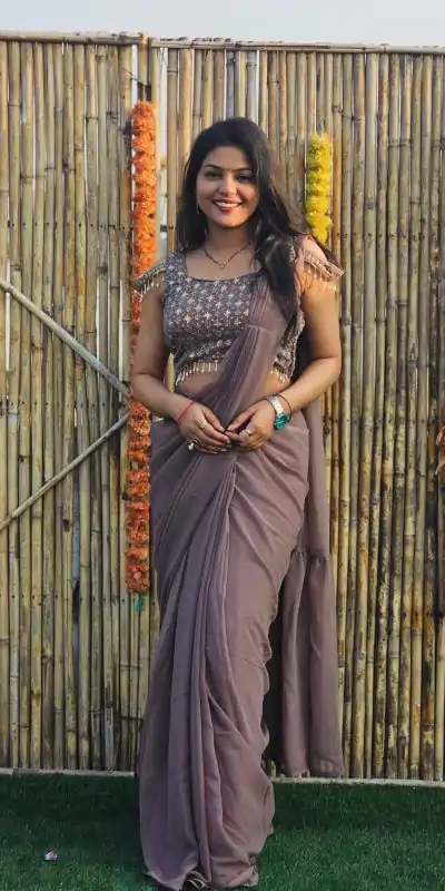 RANGILA Grey Color Faux Georgette Sequence Embroidery Saree Casual, Party Wear, Wedding, Events, Etc. Expected Delivery 4-6 Working Days 1899/- | Designer Sarees, Sarees, Bollywood Sarees, Creative Sarees, Embroidered Sarees, Ethnic Saree, Modern Digital sarees, Party Wear Sarees