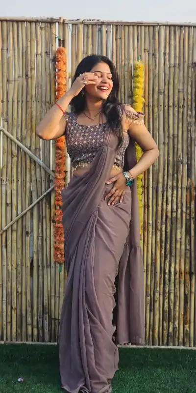 RANGILA Grey Color Faux Georgette Sequence Embroidery Saree Casual, Party Wear, Wedding, Events, Etc. Expected Delivery 4-6 Working Days 1899/- | Designer Sarees, Sarees, Bollywood Sarees, Creative Sarees, Embroidered Sarees, Ethnic Saree, Modern Digital sarees, Party Wear Sarees