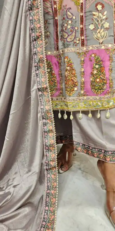 LG 1856 Grey color Maslin Printed And Coin Work Salwar Suit Casual, Wedding, Party, Festive, Events . Expected Delivery 4-6 Working Days @1899/- | Salwar suit, Casual Suits, Creative suits, Designer Suits, Palazzo Suits, Party Wear Suits, Patiala Suits, Straight Suits