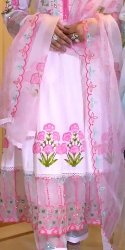 NSR 813 Pink Color Georgette Embroidery Sequence Gown Casual, Wedding, Festive Party Wear, Events   Expected Delivery  4-6 Working Days @2149/- | Gowns, Bollywood Gowns, Creative Gowns, Designer Gowns, Embroidered Gowns, Party Wear Gowns