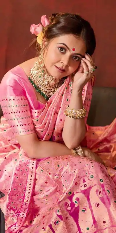 KP 3070 Pink Color Soft Lichi Silk Jacquard On All Over Saree Casual, Party Wear, Wedding, Events Etc. Expected Delivery 4-6 Working Days @1449/- | Designer Sarees, Sarees, Bollywood Sarees, Creative Sarees, Embroidered Sarees, Ethnic Saree, Modern Digital sarees, Party Wear Sarees