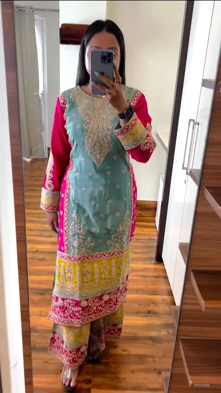 KD 1468 Blue Chinon Silk Sequence Work Salwar Suit Casual, Party, Festive, Events Wedding Etc.  Expected Delivery 4-6 Working Days @3149/- | Salwar suit, Casual Suits, Creative suits, Designer Suits, Palazzo Suits, Party Wear Suits, Straight Suits